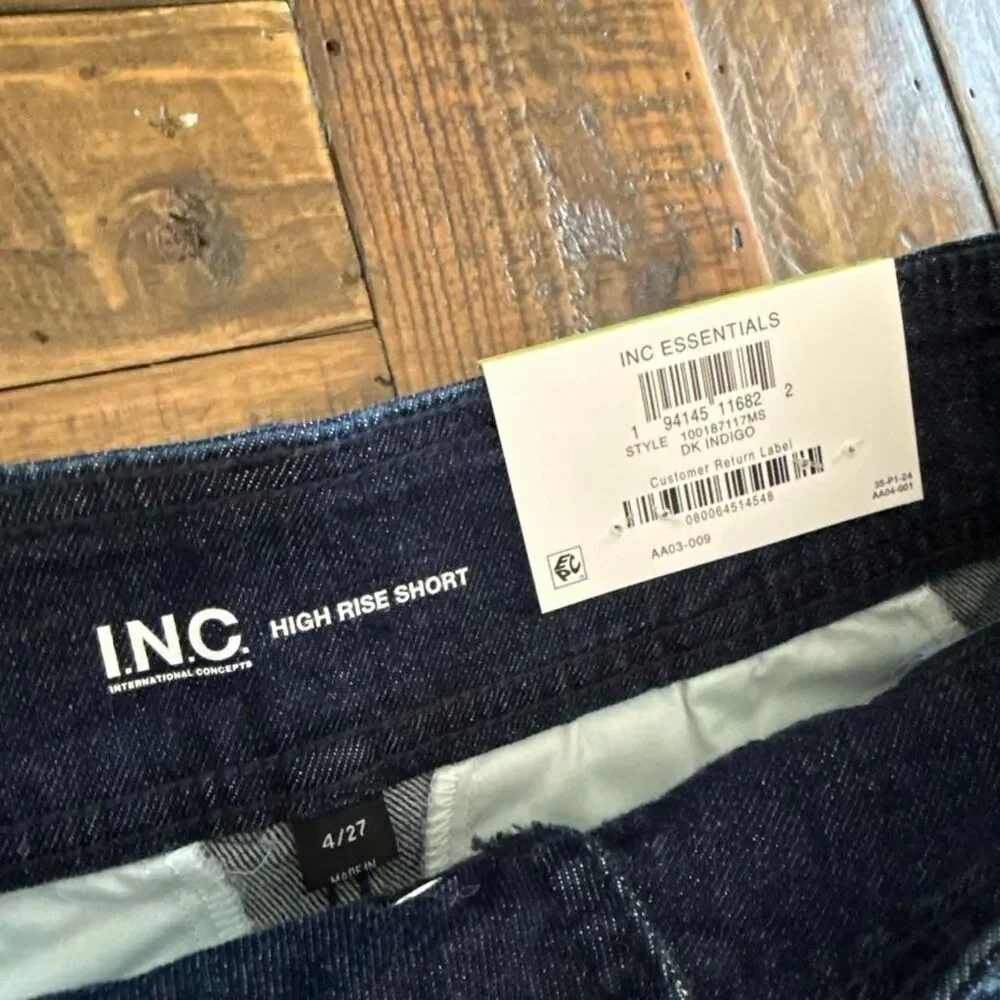 Inc-international-concepts Women's Navy and Blue Shorts